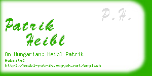 patrik heibl business card